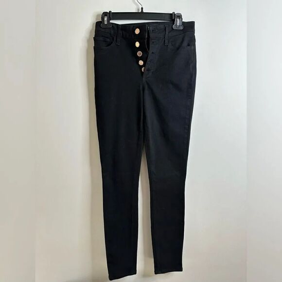 Paige   Hoxton Ultra-Skinny Ankle Jeans, Black Shadow - Picture 2 of 9